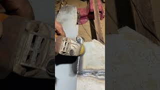 Weld polishing Mistake occurred Can you found it weldingforbeginners welder [upl. by Ailet]