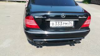 BRABUS exhaust system MB Sclassw220 [upl. by Santos706]