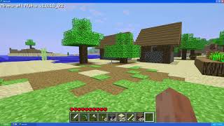 Minecraft Alpha 101802  My progress [upl. by Alemrac]