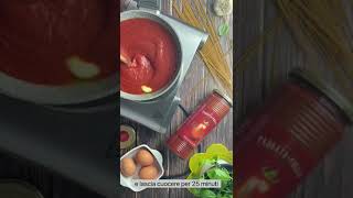 Uova strapazzate al sugo e spaghetti alle uova dorate [upl. by Judith745]