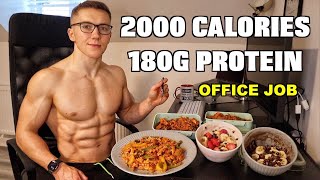 Office Job Meal Plan To Lose Fat amp Gain Muscle 2000 CALORIES [upl. by Alset]