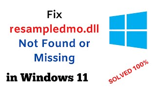 Fix resampledmodll Not Found or Missing in Windows 1110 Tutorial [upl. by Anatolio]