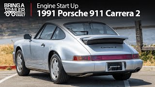 1991 Porsche 911 Carrera 2 Engine Start Up  Bring a Trailer [upl. by Nat139]