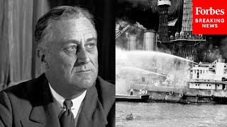 FLASHBACK FDR Delivers ‘Day Of Infamy’ Speech Following Attack On Pearl Harbor 80 Years Ago Today [upl. by Bricker]