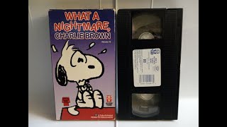 Opening to what a Nightmare Charlie Brown 1988 VHS [upl. by Ahseyi]