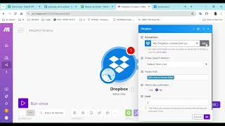 Como criar uma conexão do Make com o Dropbox [upl. by Aramahs]