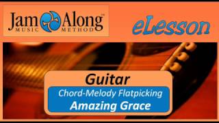 Amazing Grace played in quotchordmelody flatpickingquot [upl. by Aleel]