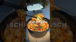 Schichtfleisch im Dutch Oven Teriyaki Schmand schichtfleisch dutchoven essen food bbq fleisch [upl. by Adnuhser914]