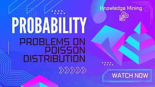 ProbabilityLec 5 Solved Problems on Poisson Distribution probability poissondistribution [upl. by Eimaraj451]