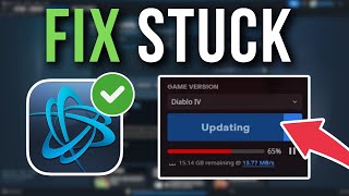 How To Fix BattleNet UpdatingInstalling Stuck At 65 [upl. by Auqinahs]