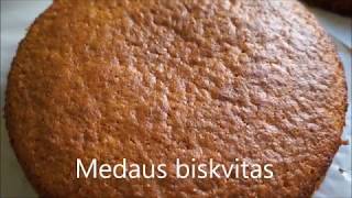 Biskvitasmedaus biskvitasmedaus torto biskvitas [upl. by Uohk]