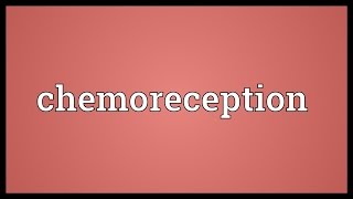 Chemoreception Meaning [upl. by Roderich719]