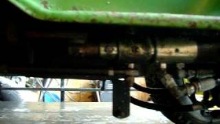 Very Rare Brantly Power Steering on 1979 John Deere 317 Garden Tractor [upl. by Ahsineg938]