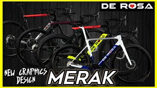 First look  De rosa the new merak graphics  lightweight racing road bike 2024 [upl. by Lesser524]