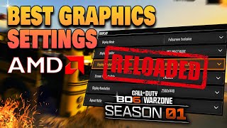 Best AMD Radeon Graphic Settings For Warzone Season 1 Reloaded Black Ops 6 MAX FPS amp Visibility [upl. by Glad]