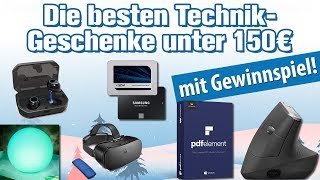 Die besten TechnikGeschenke unter 150 Euro 🎄🎄 Weihnachten 2018 GeschenkeTipps Gewinnspiel [upl. by Leesa]