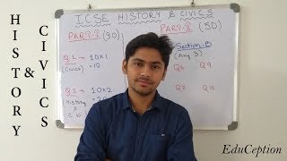 ICSE 2018 History amp Civics Question Paper Pattern [upl. by Gildus860]