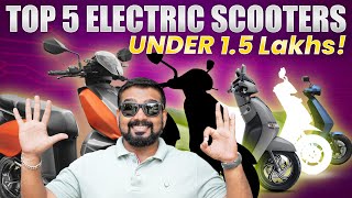 Top 5 Best EV Scooters In India Under Rs15 Lakh 🛵⚡ [upl. by Sugihara]