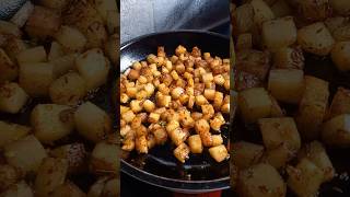 Potato Fry 🥔🤤 simplerecipe potatorecipe cookingathome [upl. by Elyl]