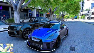 4K HDR GTA 5 Unreal Engine 5  Ultra Realistic Graphics GTA 5  Real Life Mod  NISSAN  FERRARI [upl. by Aeuhsoj]