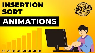 Insertion Sort Animations  Data Structure  Visual How [upl. by Krysta]