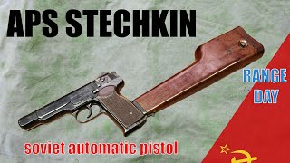 APS STECHKIN  Автоматический Пистолет Стечкина Soviet machine pistol [upl. by Ninahs]