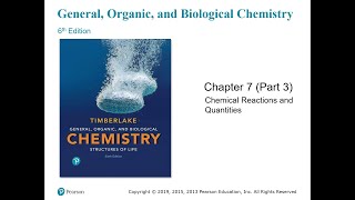 CHEM 104 Lecture  Chapter 7  Chemical Reactions and Quantities Part 3 [upl. by Ativoj]