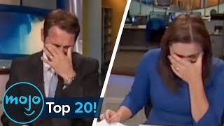 Top 20 Hilarious News Reporting Fails [upl. by Liauqram639]