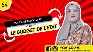 Finances publiques S4  Le budget de lEtat Politique budgetaire [upl. by Bernelle]