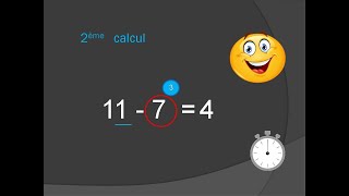 Calcul Rapide CP Entrainement  Les soustractions du type 129 [upl. by Till]