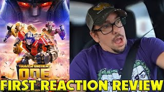 Transformers One FIRST REACTION Review [upl. by Ecirtel]