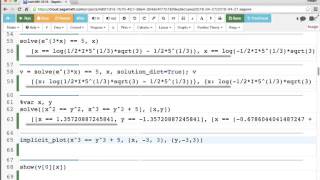 20160427 Symbolic Calculus using SageMath part 2 of 3 [upl. by Santoro81]