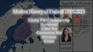 Detailed History of Finland 19172022 Every Month [upl. by Eniad]