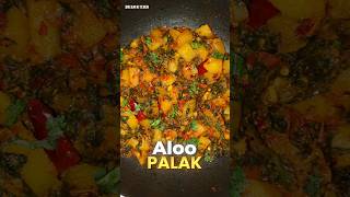 Aloo palak recipe streetfood cooking dreamkitchen [upl. by Pollyanna]