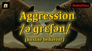 n Aggression meaning hostile behavior with 5 examples [upl. by Boehike912]