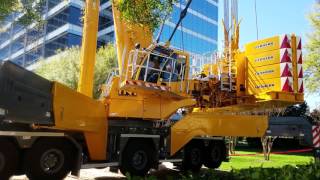 TNT uses Liebherr LTM 1750 900 ton Crane to Lift Cooling Towers [upl. by Lorrin34]