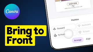 How to Bring to Front on Canva Mobile [upl. by Hazeefah]