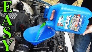 HOW TO CHECK AND ADD COOLANT TO YOUR CAR WITHOUT GETTING BURNED [upl. by Sisenej]