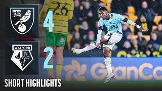 Norwich City 42 Watford  Short Highlights [upl. by Chrisman]