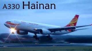 Hainan Airlines A330243 SUNRISE Landing Brussels Airport  B6089 [upl. by Dorian]