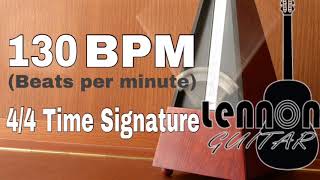 METRONOME 130 BPM 44 Time Signature [upl. by Aisirtap]