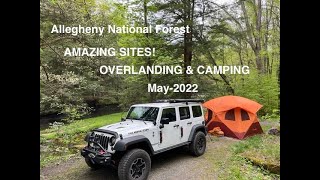 S4E3 EPIC CAMPSITES JEEP OVERLANDING amp CAMPING  ALLEGHENY NATIONAL FOREST  GAZELLE T4 TENT [upl. by Enyad7]