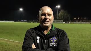 Congleton 2 Northwich Victoria 0 Post match chat with Vics manager Steve Pickup 261223 [upl. by Sundin]