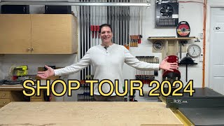 Well Organized Woodworking Shop Tour 2024 [upl. by Trebor]