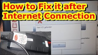 Delphi Clone ds150e repair How to Fix it after Internet Connection NO VCI FOUND [upl. by Asli]