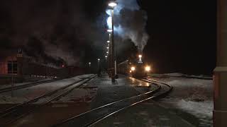 Weißeritztalbahn auf vorweihnachtlicher Abendfahrt [upl. by Wildon]