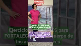 Ejercicios de PILATES de PIE para FORTALECER todo el cuerpo de los adultos mayores [upl. by Sidnak193]