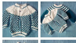 Tuto tricot brassière top down au tricot cardigan pour bébé au point ajouré de 09 mois part 23 [upl. by Fernandes]