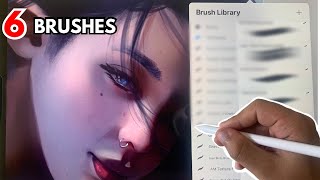 The BEST Digital Painting Brushes [upl. by Hardden254]