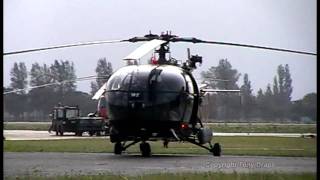 Take off and landing Alouette 3 airbase Koksijde [upl. by Ylrrad392]